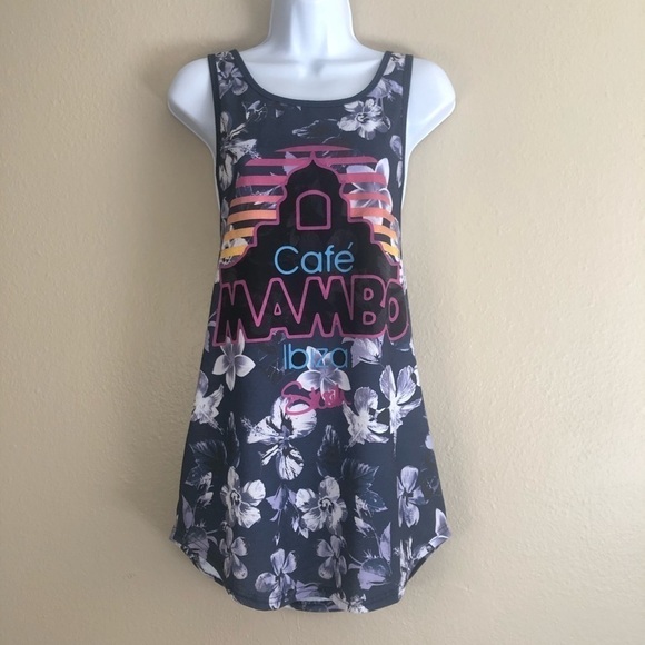 Cafe’ Mambo Ibiza Floral Print Tank Top Size S - Picture 1 of 10
